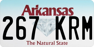 AR license plate 267KRM