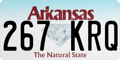 AR license plate 267KRQ