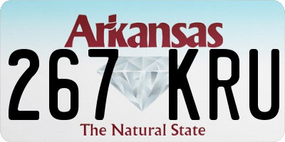 AR license plate 267KRU
