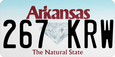 AR license plate 267KRW