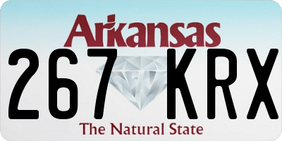 AR license plate 267KRX