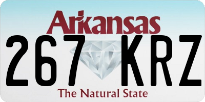 AR license plate 267KRZ