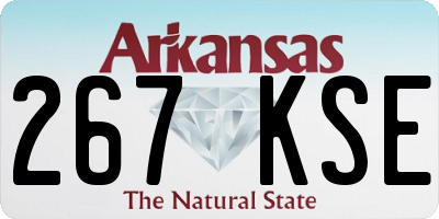 AR license plate 267KSE