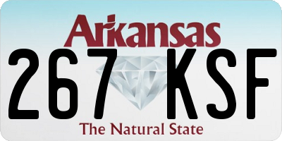 AR license plate 267KSF