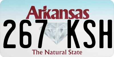 AR license plate 267KSH