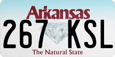 AR license plate 267KSL