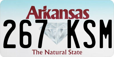 AR license plate 267KSM