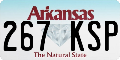 AR license plate 267KSP