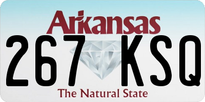 AR license plate 267KSQ