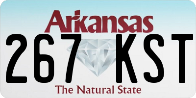 AR license plate 267KST