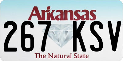 AR license plate 267KSV