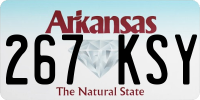 AR license plate 267KSY