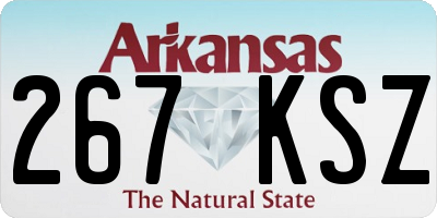 AR license plate 267KSZ