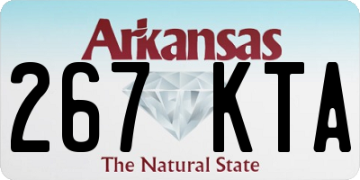 AR license plate 267KTA