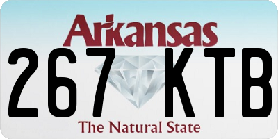 AR license plate 267KTB
