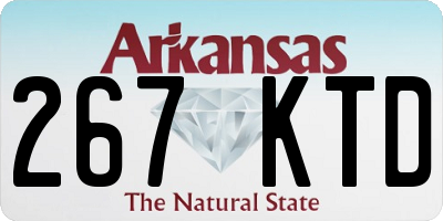 AR license plate 267KTD