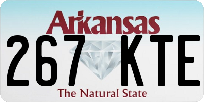 AR license plate 267KTE