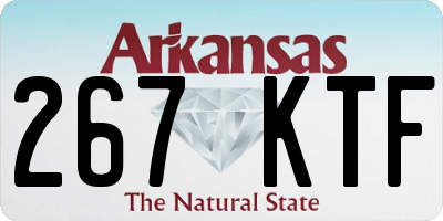 AR license plate 267KTF