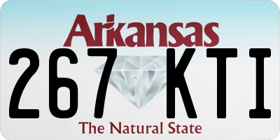 AR license plate 267KTI