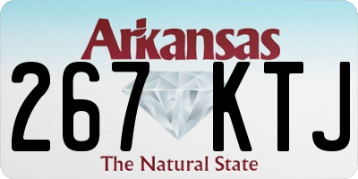 AR license plate 267KTJ