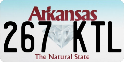 AR license plate 267KTL