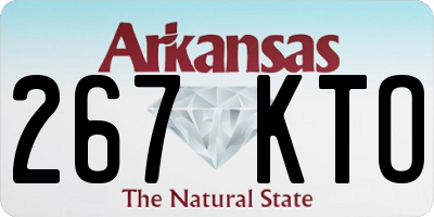 AR license plate 267KTO