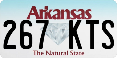 AR license plate 267KTS