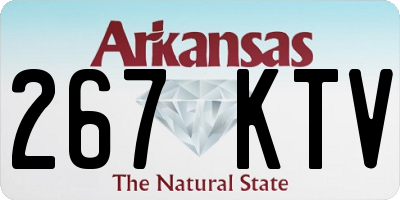 AR license plate 267KTV
