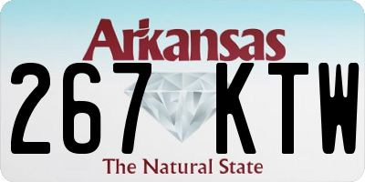 AR license plate 267KTW