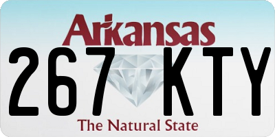 AR license plate 267KTY