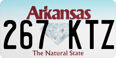 AR license plate 267KTZ