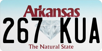 AR license plate 267KUA