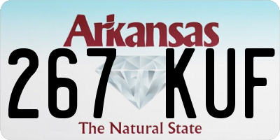 AR license plate 267KUF