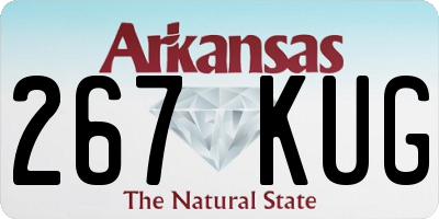 AR license plate 267KUG