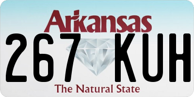 AR license plate 267KUH