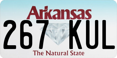 AR license plate 267KUL