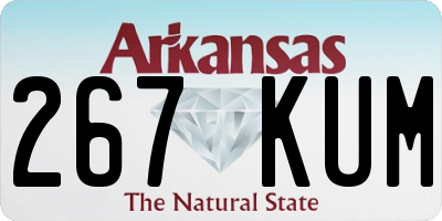AR license plate 267KUM