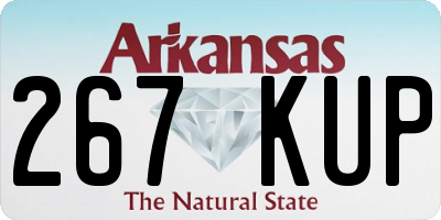 AR license plate 267KUP