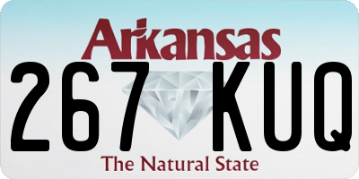 AR license plate 267KUQ