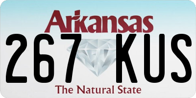 AR license plate 267KUS