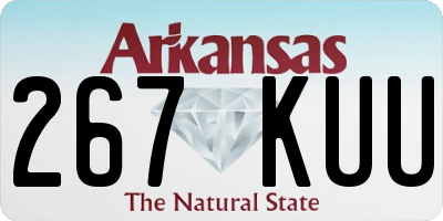 AR license plate 267KUU