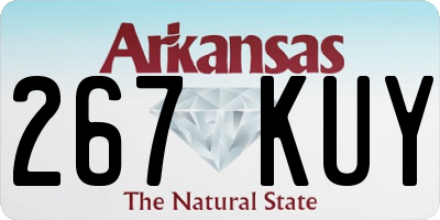 AR license plate 267KUY