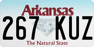 AR license plate 267KUZ