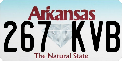 AR license plate 267KVB