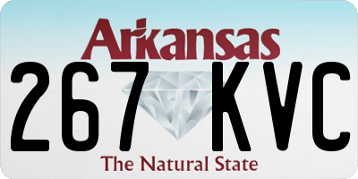 AR license plate 267KVC