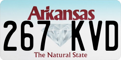 AR license plate 267KVD