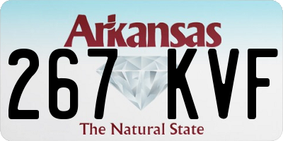 AR license plate 267KVF