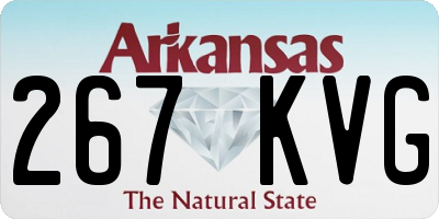 AR license plate 267KVG