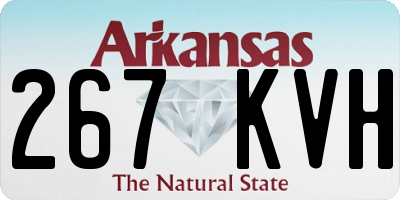 AR license plate 267KVH