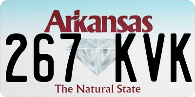AR license plate 267KVK